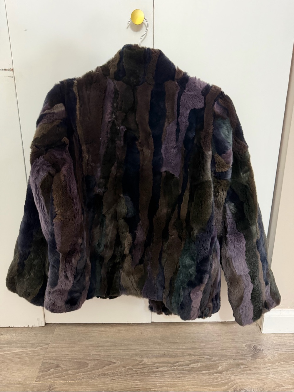 Heartloom Meg Patchwork Genuine Rabbit Fur Jacket - Picture 2 of 7